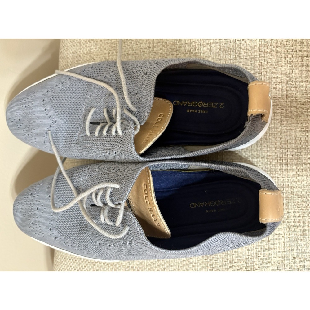 Cole Haan 2.0‎ Zerogrand Stitchlite Size 10 Grey Tan Wingtip Oxford C27947 - Picture 7 of 9